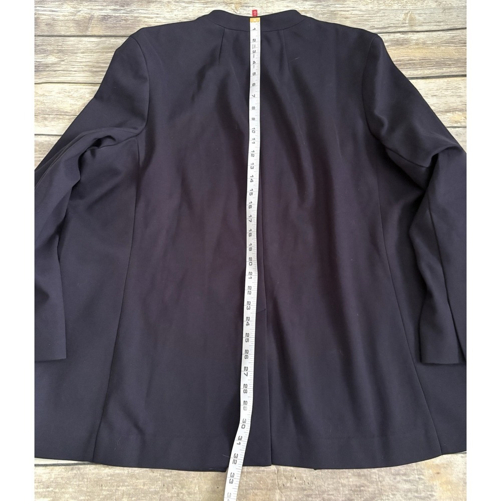 Spanx The Perfect Collarless Blazer Navy One Button Ponte Knit 2X - Picture 7 of 8